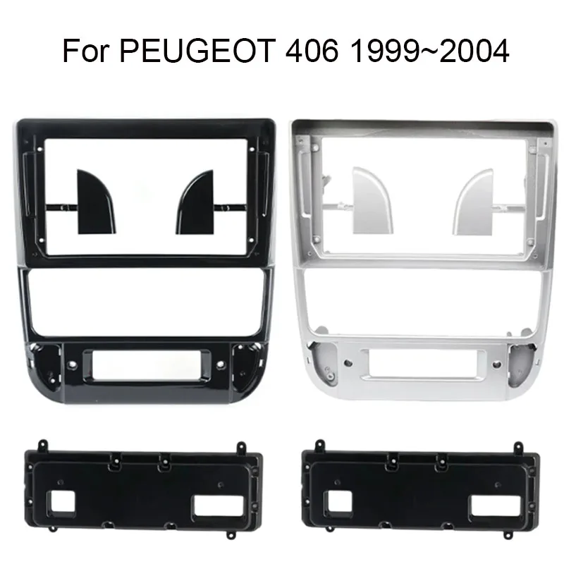 Auto Stereo Install Dash Panel Fascia Trim Bezel Frame Kit For PEUGEOT 406 1999 2000 2001 2002 2003 2004