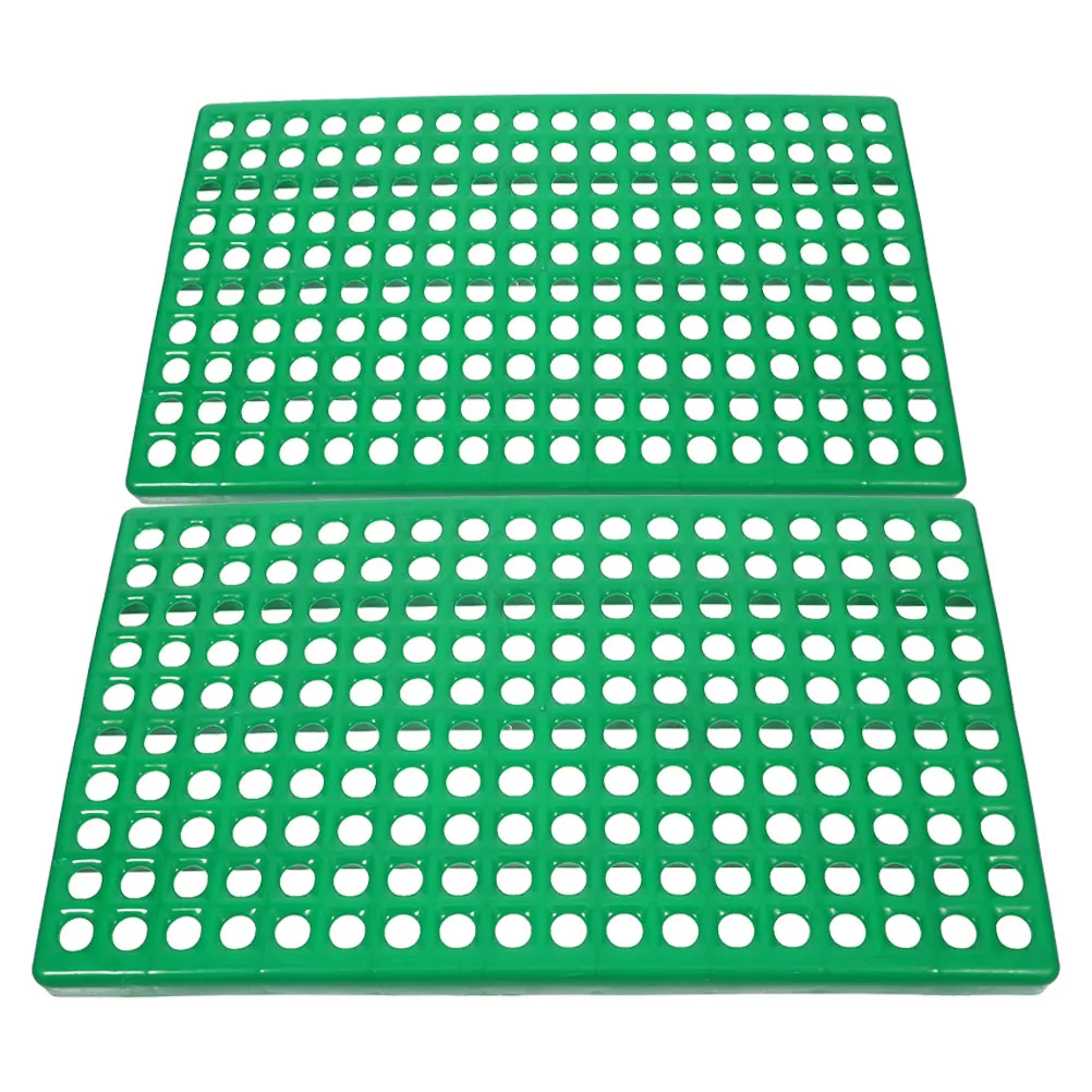 

2pcs Rabbit Mat Floor Plastic Bunny Resting Mats For Wire Bottom Pet Feet Pad Holes Chinchilla Ferret Squirrel Durable Abs