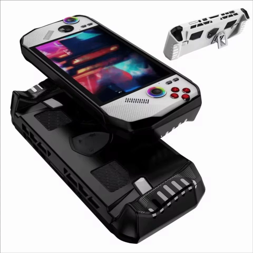 

For MSI Claw A8 BZ2EM New Handheld Game Console Case Anti Slip Protective Cover TPU Soft Shockproof Host Shell with Kickstand