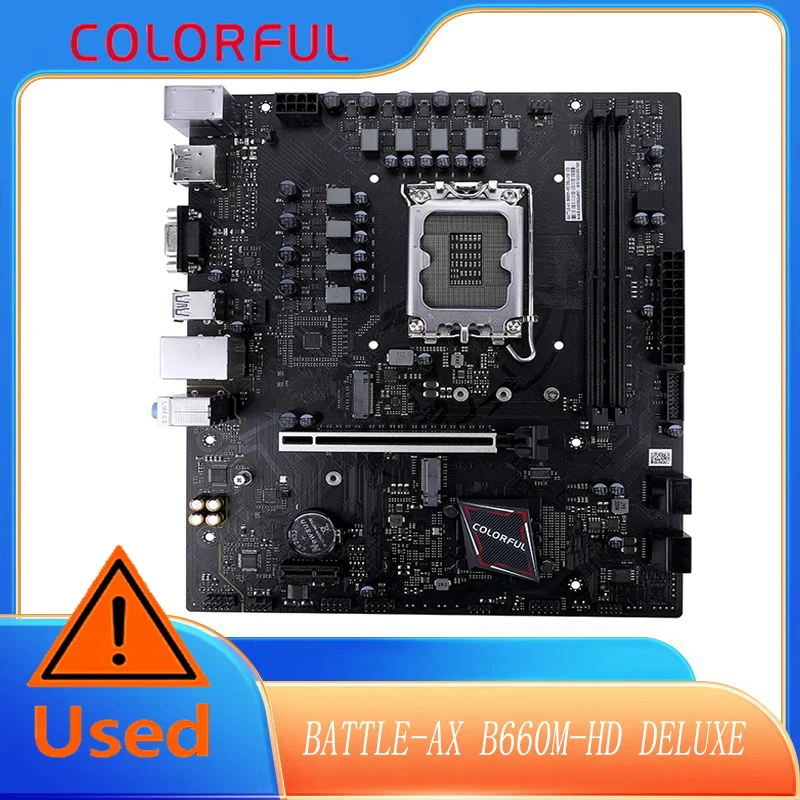 

ЦВЕТНЫЙ BATTLE-AX B660M-HD DELUXE V20 (LGA 1700/M.2 SLOTX1/ИГРОВОЕ АУДИО)