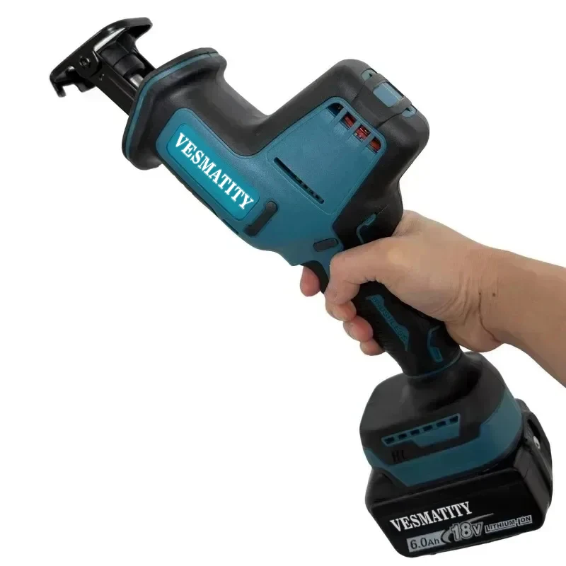 Vesmatity Slices Through Wood & Metal – 3000 SPM 32mm Stroke Brushless Cordless Recip Saw Variable Speed Saw for Makita - view 2