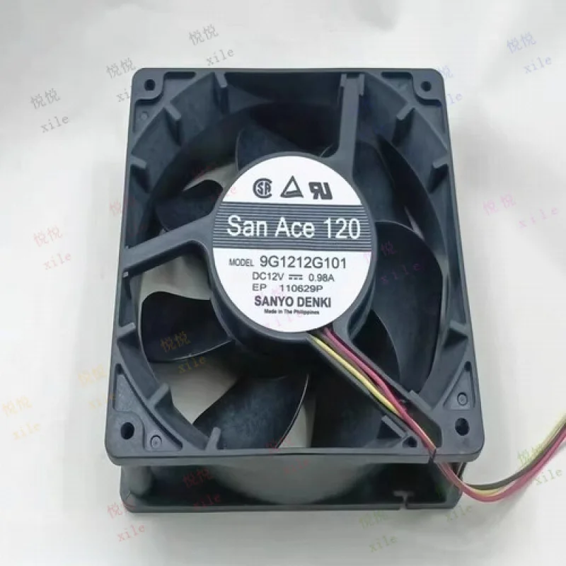 

LL FOR SANYO 9G1212G101 DC12V 0.98A 12038 12cm 3-Wire Cooling Fan