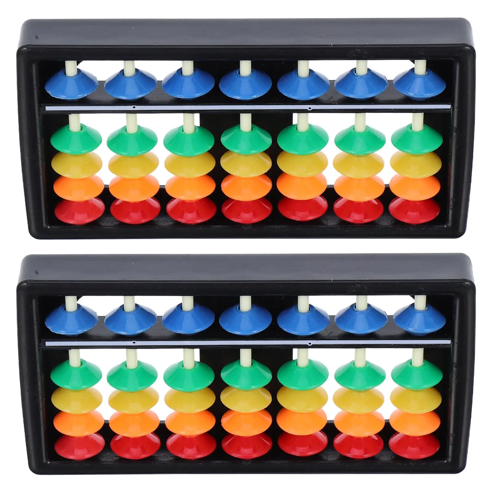 

2PCS Colorful Bead Abacus Arithmetic Tool Kids Mental Calculation Toy Portable Math Educational Preschool Learning Aid