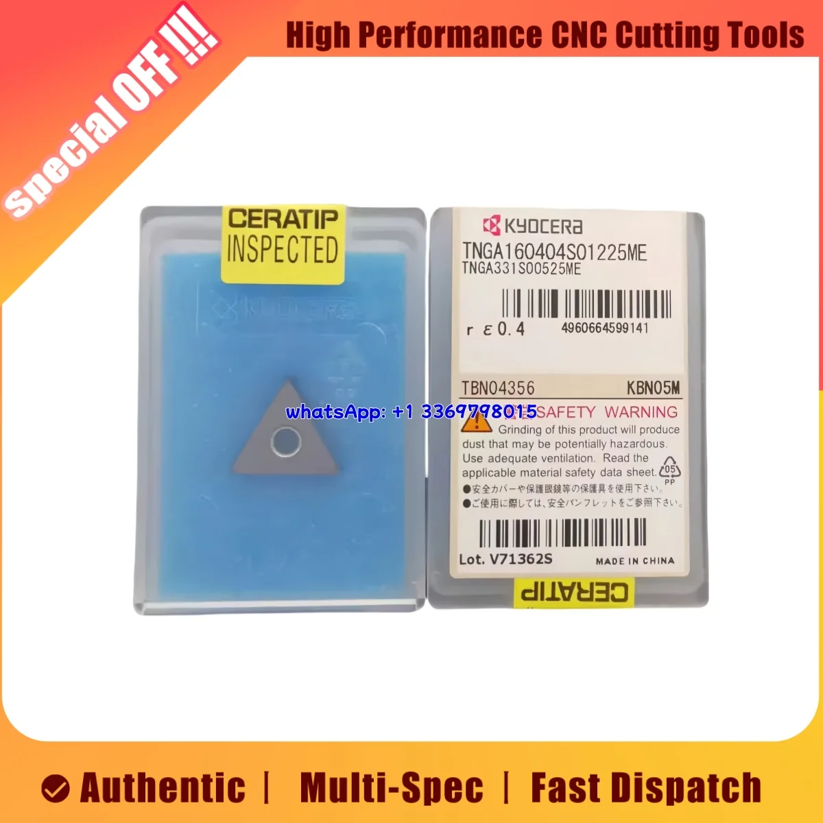 

Оригинальная токарная пластина TNGA TNGA160404 TNGA160404S01225ME KBN25M CBN