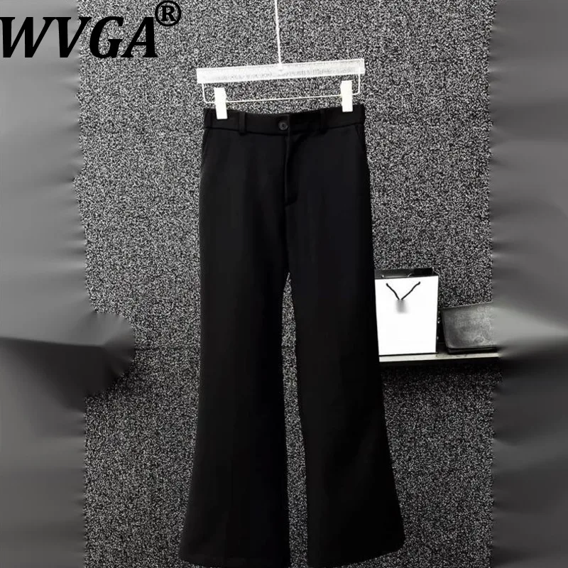 

Мужские брюки прямого кроя WVGA: новинка весна-осень, элегантный китайский стиль, трендовые, нишевые, шикарные, повседневные, темно-синие, W21393