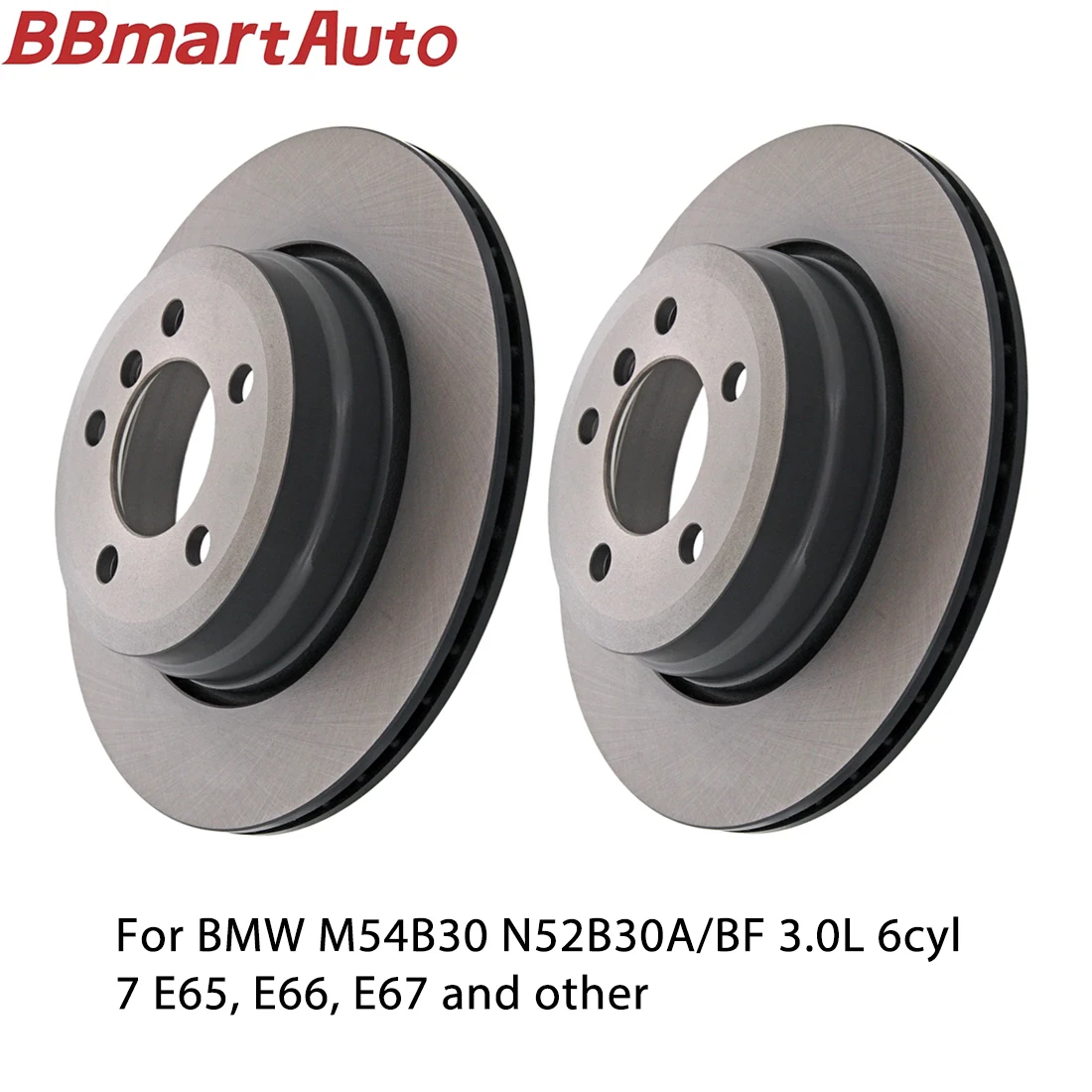 

34216765887 2pieces rear brake disc for BMW M54B30 N52B30A/BF 3.0L 6cyl 7 E65, E66, E67 and other.BBmart Auto Parts