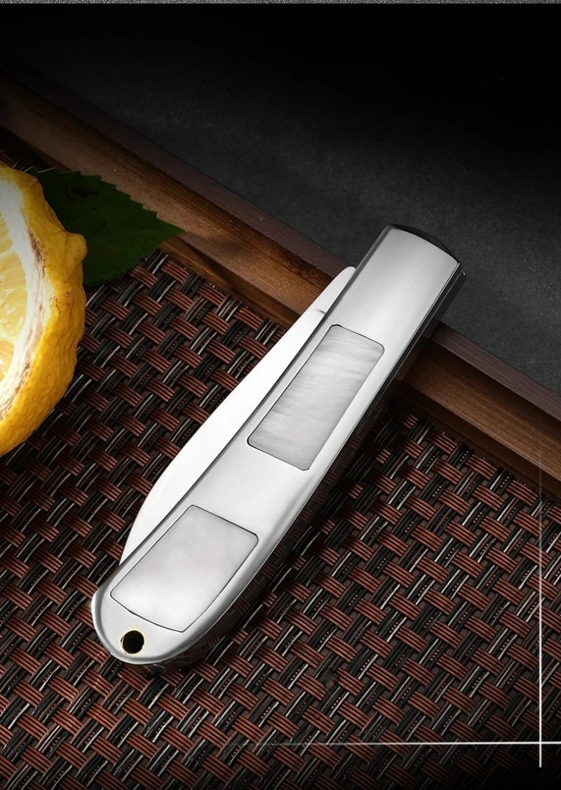 High-hardness New Stainless Steel Shell Handle Folding Knife  Outdoor Camping Portable and Practical Fruit Knife EDC Tools