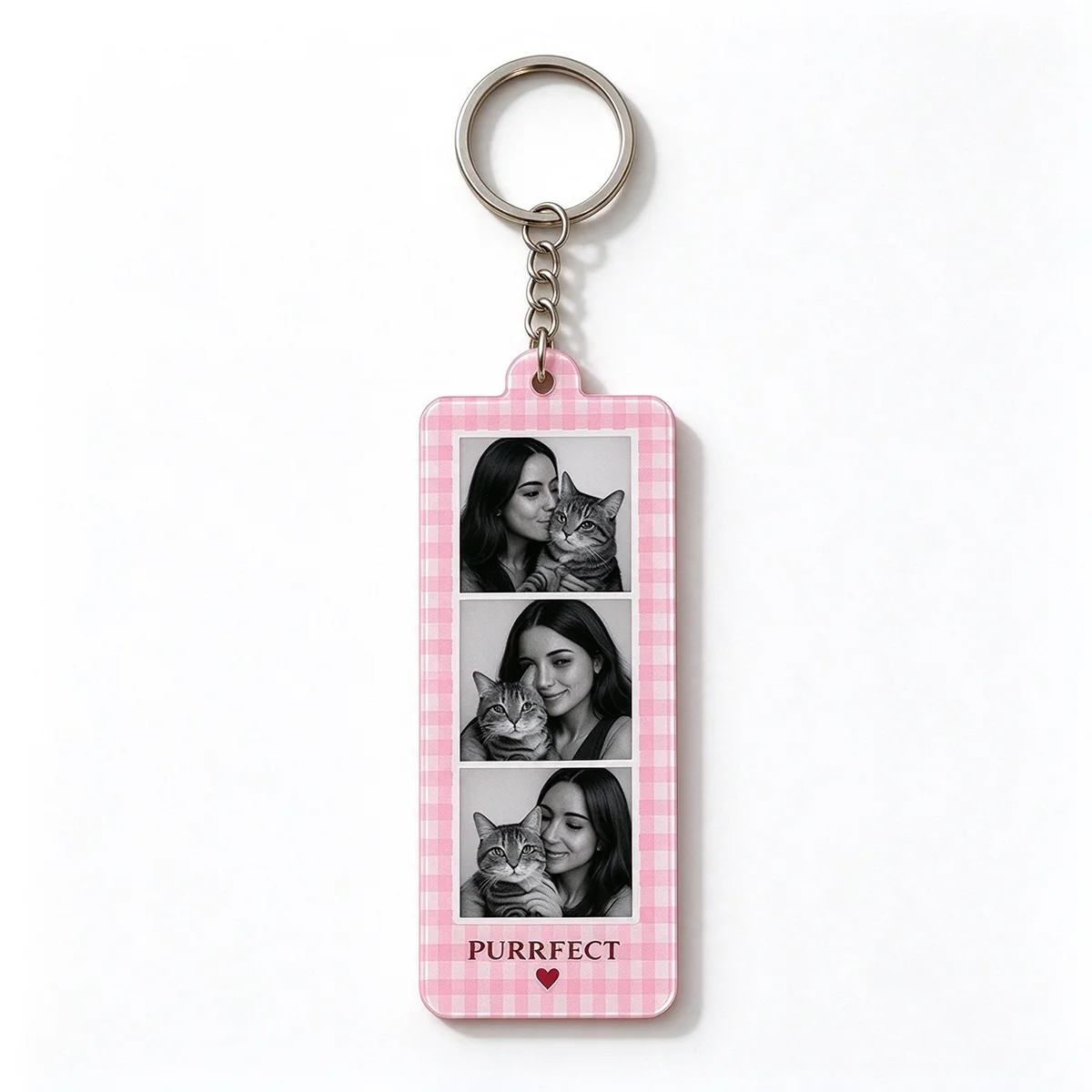 Personalized Photo Frame Keychain, Custom Gift