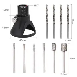 Dremel Rotary Tool Woodworking Locator Drill Bits Set Engraving Carbide Drill Bits Set Rotating Woodworking Locator Set