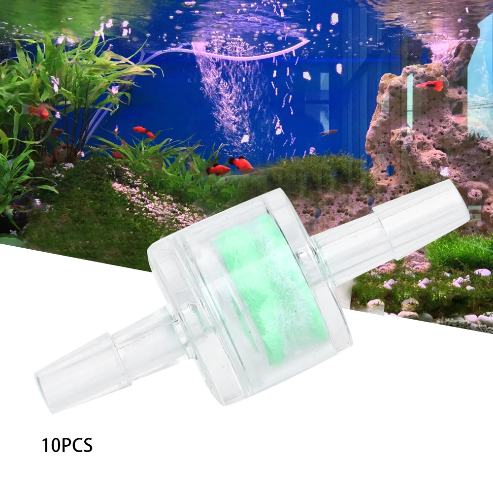 

E5 10PCS ABS Green Aquarium Water Pump Silicone Tube Filter Fish Tanks Hose Cleaning Filtration Supplies 4MM Fish tank filter