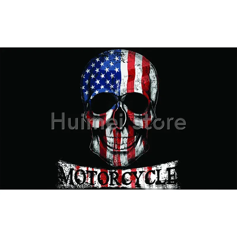 Motorcycle Skull Fl…