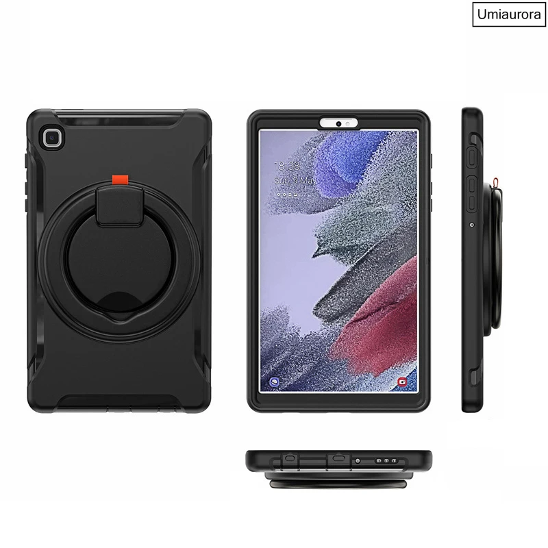 For Samsung Galaxy Tab A8 10.5 inch SM-X200 SM-X205 A7 Lite SM-T220 S5E S6 Case Kids 360 Rotation Handle Stand Shockproof Cover