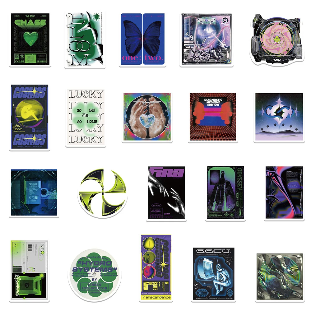 10/20/40pcs Retro Acido Arte Estetica Adesivi Cartoon Modello Creativo Adesivo FAI DA TE Skateboard Notebook Telefono Cool Decalcomanie Pack