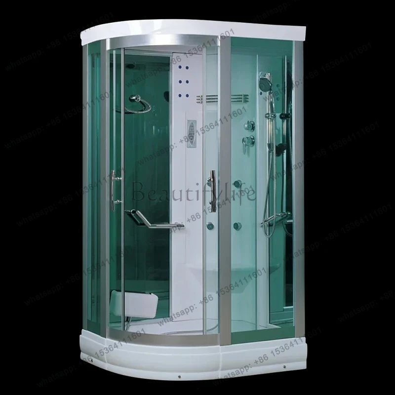 

Shower integrated room dry and wet separation partition glass integrated luxury steam room household
