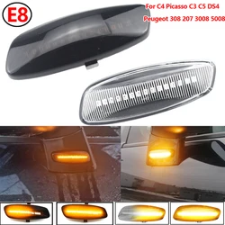 2 Pieces Led Dynamic Side Marker Turn Signal Light Sequential Blinker For Peugeot 308 207 3008 5008 For Citroen C4 C3 C5 DS3 DS4