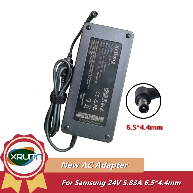 

New 140W 24V 5.83A BN44-01024A A1024_TPN AC Adapter Charger for Samsung Odyssey OLED LS27DG600SUXEN Monitor Power Supply