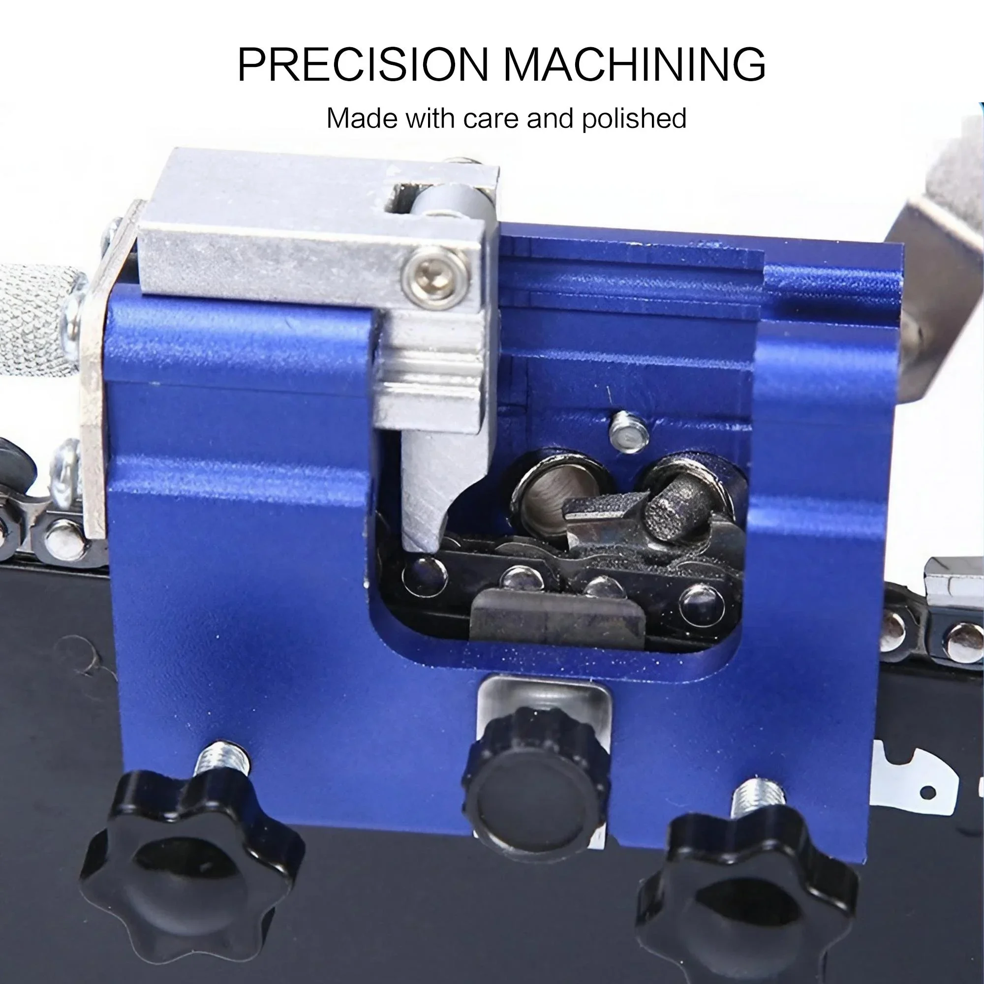 STONEGO مبراة يدوية سلسلة كليب شحذ مبراة المحمولة المنزل المحمولة بالمنشار شحذ سلسلة أداة