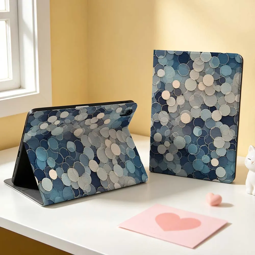 Hexagonal Pattern Design For Apple iPad Pro Mini Air A16 A17 A14 4 5 6 7 6th 12th Gen M5 11 13 M4 Pen Tray Tablet Case Soft
