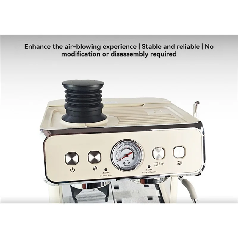 Abrg-souffador de ar de funil de feijão de café para barsetto 2 sap ferramenta de limpeza de café expresso anti-residual em pó soprando feijão silo a