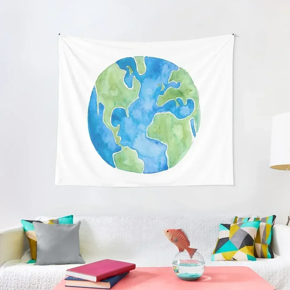 

Watercolor Globe Tapestry Home Decorators Kawaii Room Decor Room Decor Korean Style Living Room Decoration Tapestry