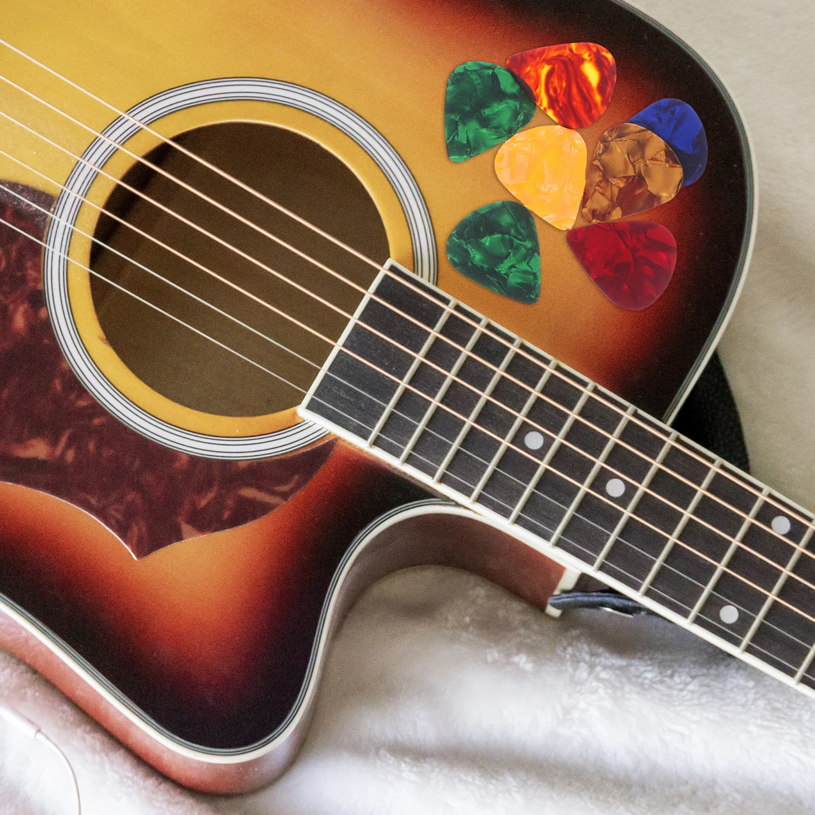 

10 Pcs Glow Guitar Pick Bass Picks Acoustic Accessories Beginner Electric Plectrums