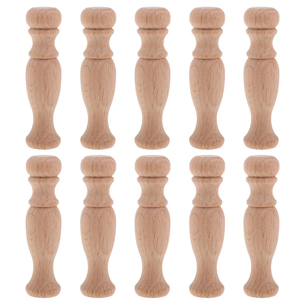 

10Pcs Unpainted Wood Roman Column Post Hand Carved DIY Furniture Baluster Cabinet Corbel Replacement Woodworking