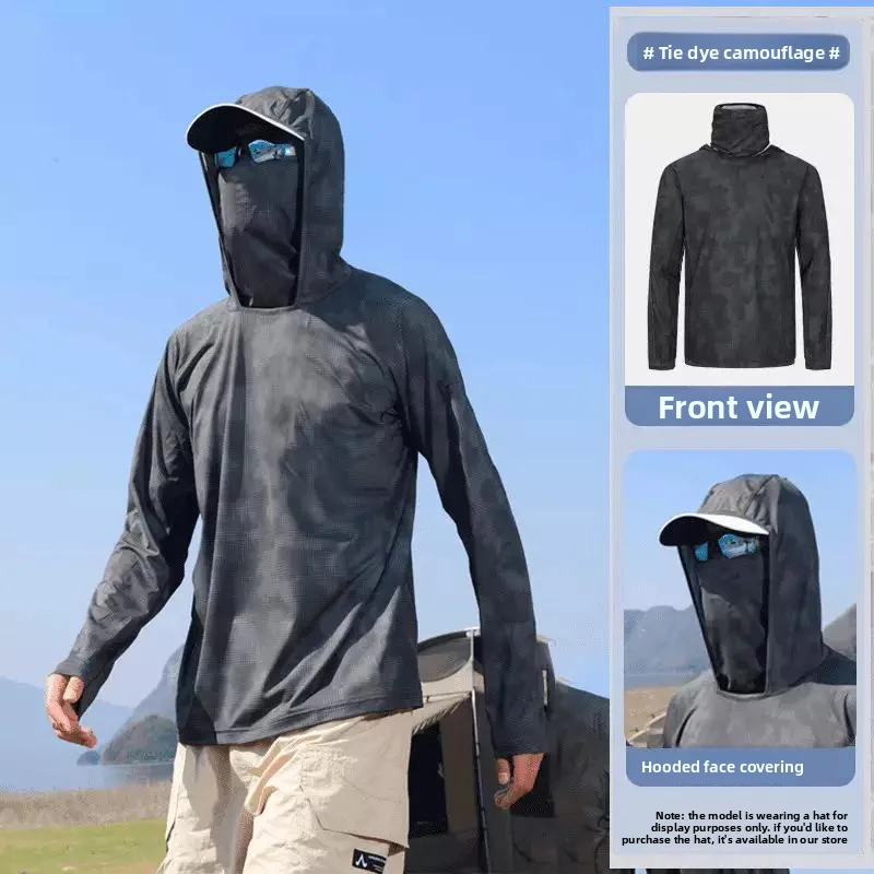 New ultra-thin running sun protection clothing, outdoor fishing lures, sun protection, quick-drying and breathable clothing