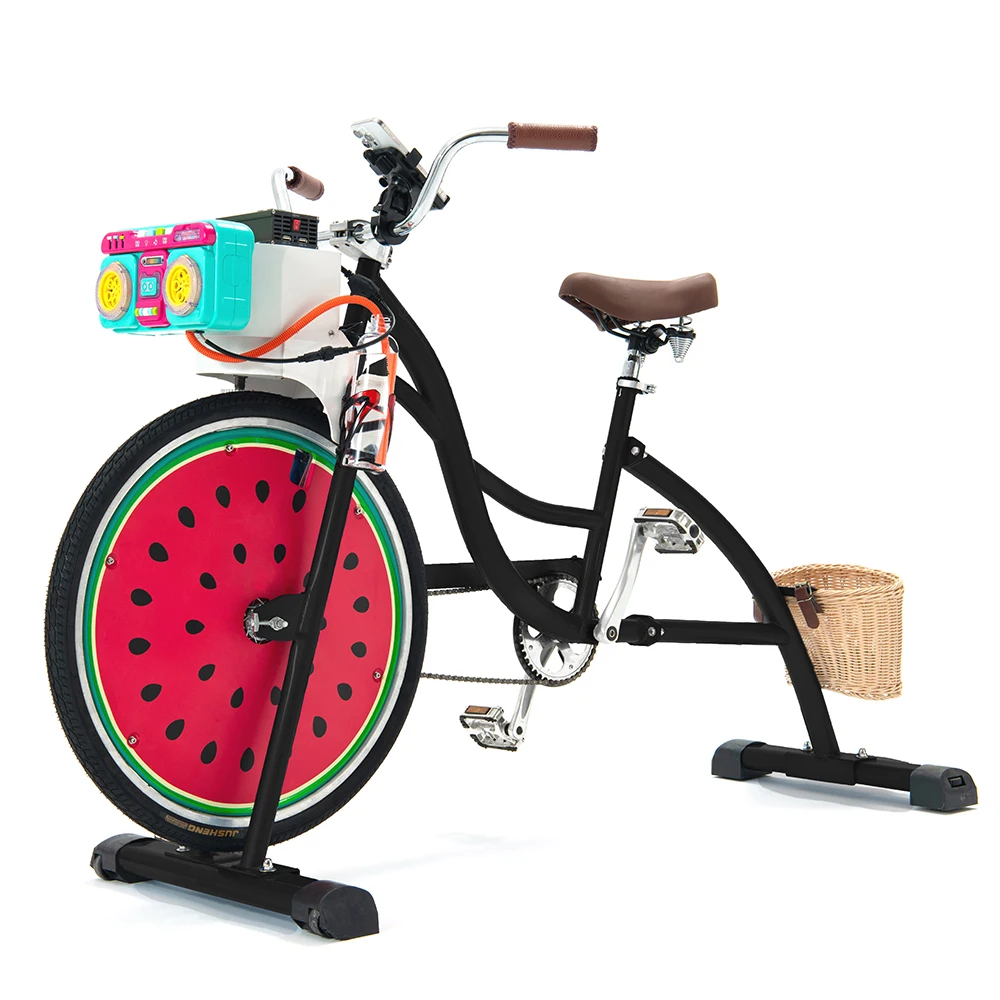 2024 New model bubble machines beach cruiser bike commercial other amusement park rides cycles for party