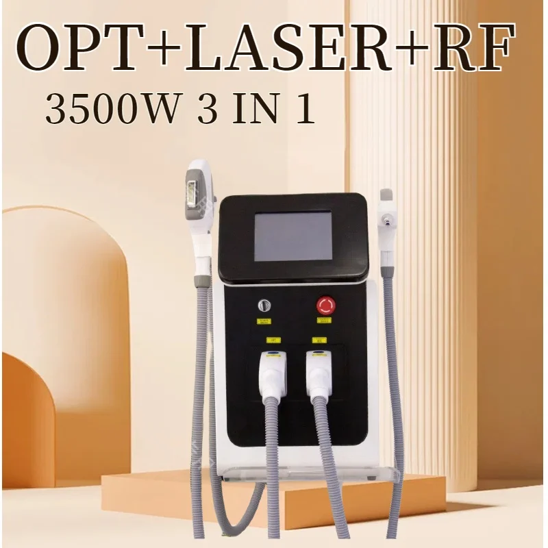 IPL Hair Removal Lase 3 in 1 Beauty Device E Light RF Nd Yag Lase for Permanent Hair Removal Tattoo Removal Anti Wrinkle