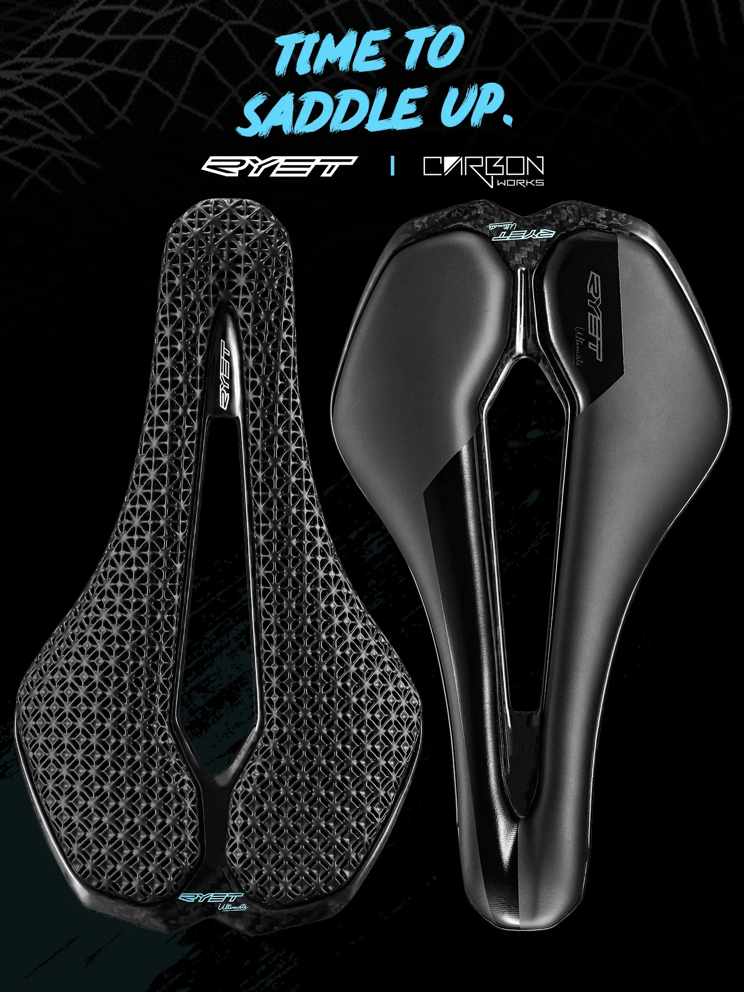 AliExpress RYET Ultralight Carbon Saddle Hollow Comfort 255x143mm MTB Road Gravel Bike Seat Breathable Durable Cycling Cushion Parts