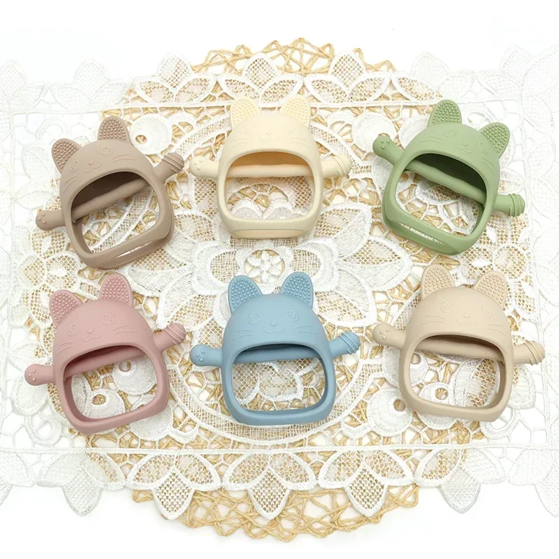 New Design Soft Silicone Teethers For Baby Newborn Training Grip Baby Toy Pendant Chewing Teething For Baby Accessories Toys