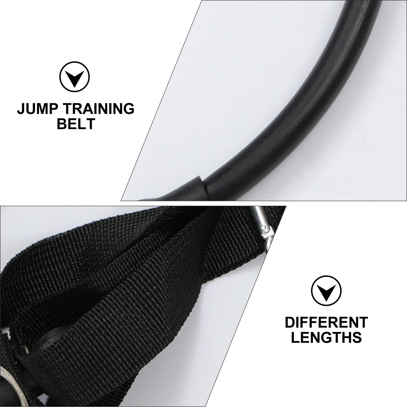 1Set Leg Strength Training Bands Vertical Jump Trainer Adjustable Waist Belt Resistance Bands for Speed Power Bounce Training