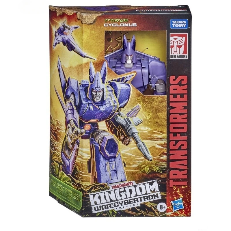 W magazynie Takara Tomy Transformers zabawki Kingdom WFC-K9 cyklonus Model kolekcja robotów figurki zabawki prezenty Hobby