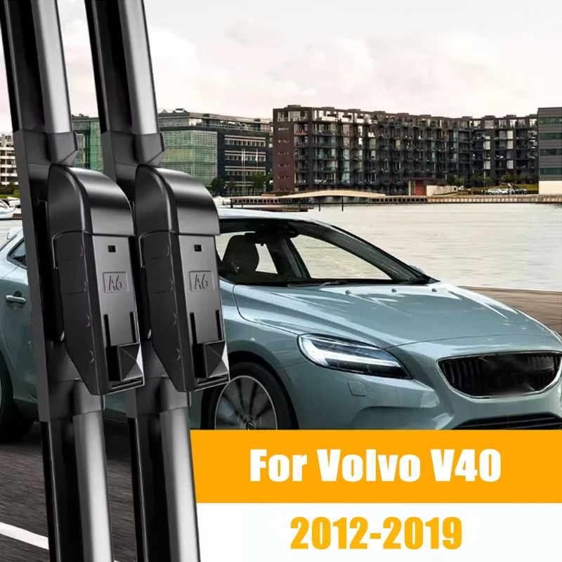 LHD Front Wiper Blades For Volvo V40 2012-2019 Cross Country T3 RDesign Momentum Windshield Windscreen Window Part 26''+19''