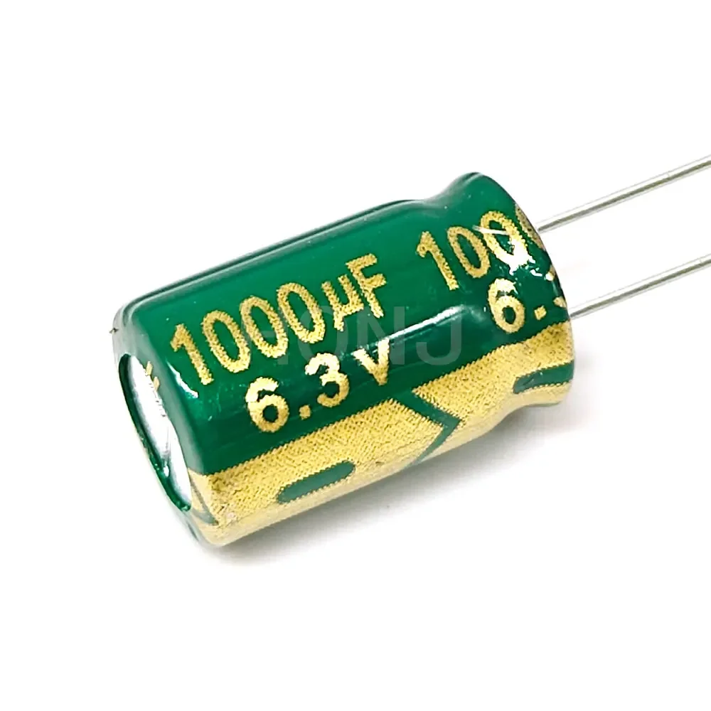 10PCS 6.3V1000uf 8x12mm Aluminum Electrolytic Capacitor 1000uf6.3v 1000uf 6.3wv 1000mf 6.3vdc 1000MFD 6.3v1000mf 1000mf6.3v ±20%