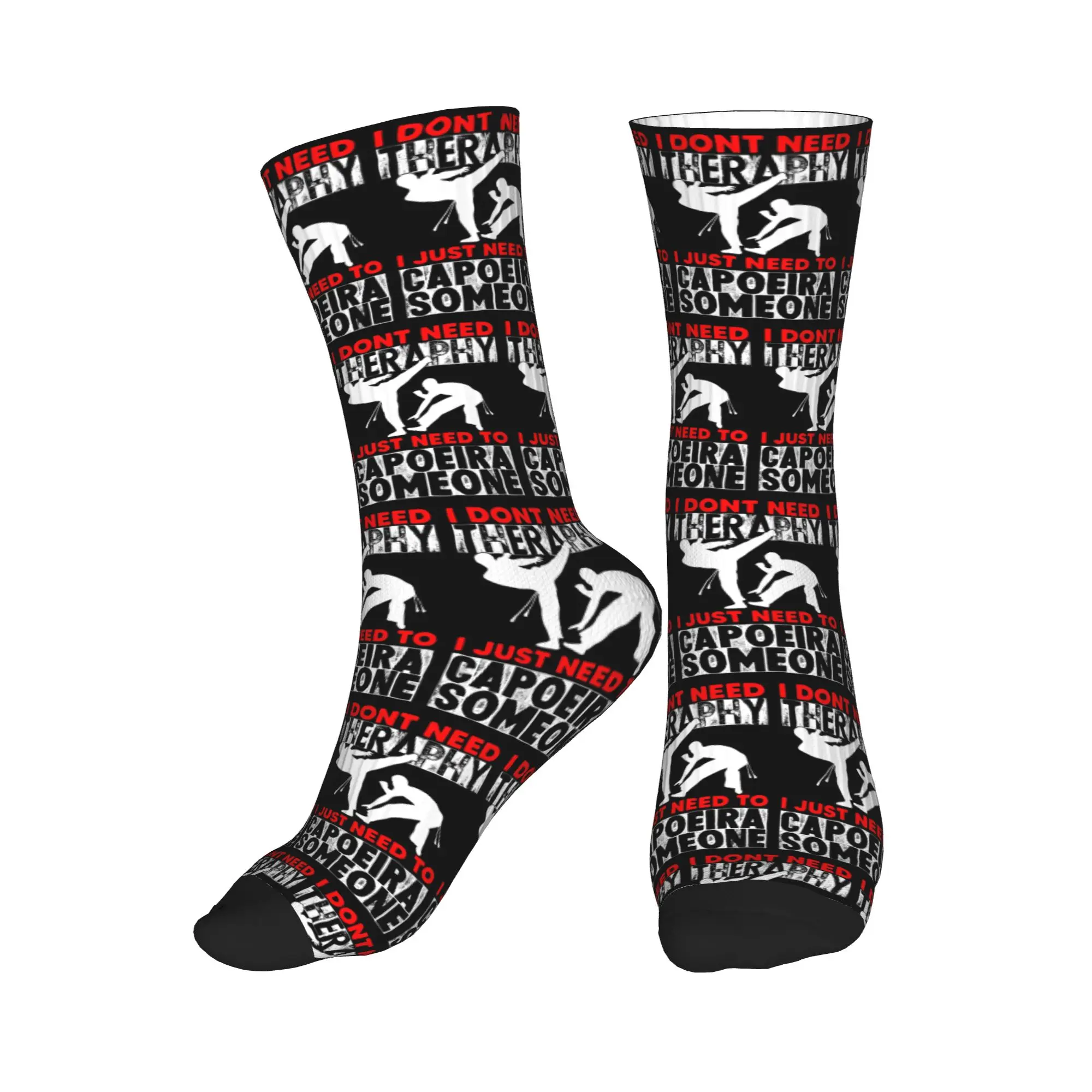 

Носки средней длины для капоэйры, бразильского боевого искусства, для мужчин и женщин, с забавным принтом, на все сезоны