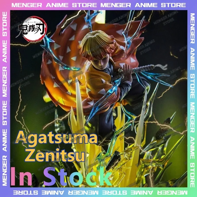

Demon Slayer Agatsuma Zenitsu Kimetsu No Yaiba 32 см фигурка светящаяся в темноте аниме модель с двойной головкой коллекционные подарки игрушки