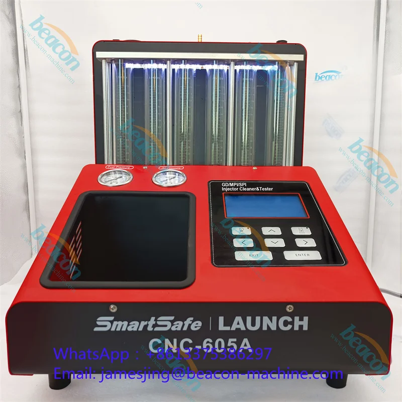 Smartsafe  110V/220 GDI Injector Cleaner Machine CNC605A NC 605 Large Size Fuel Injector Tester