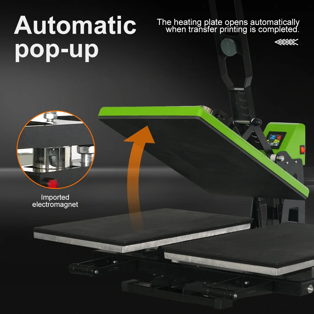 Auplex 16x20 Embroidery Heat Press Kep Machine Swing in South Korea Slide Dongguan Heat Press Machine AP1801