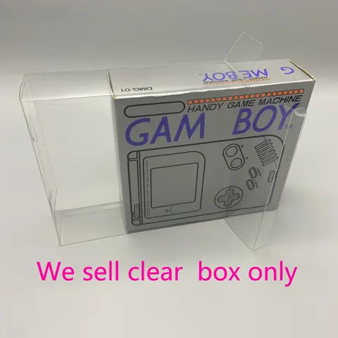 Gameboy GB DMG-01 용 보호 상자 일본 버전 게임 콘솔 비디오 게임 시스템 보관함 수집 디스플레이 상자