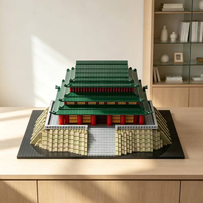 7453pcs MOC The Jade Palace Model Building Blocks Christmas Gift Toy Architecture Display Creative DIY Education 3D Brick Craft