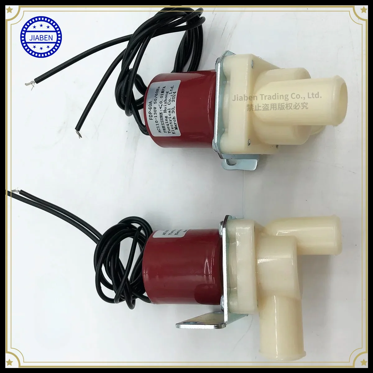 1Pcs FDP-90A Solenoid Drain Valve AC100-130V 120V 50/60HZ Replacement Spare Parts For Ice Making Machine