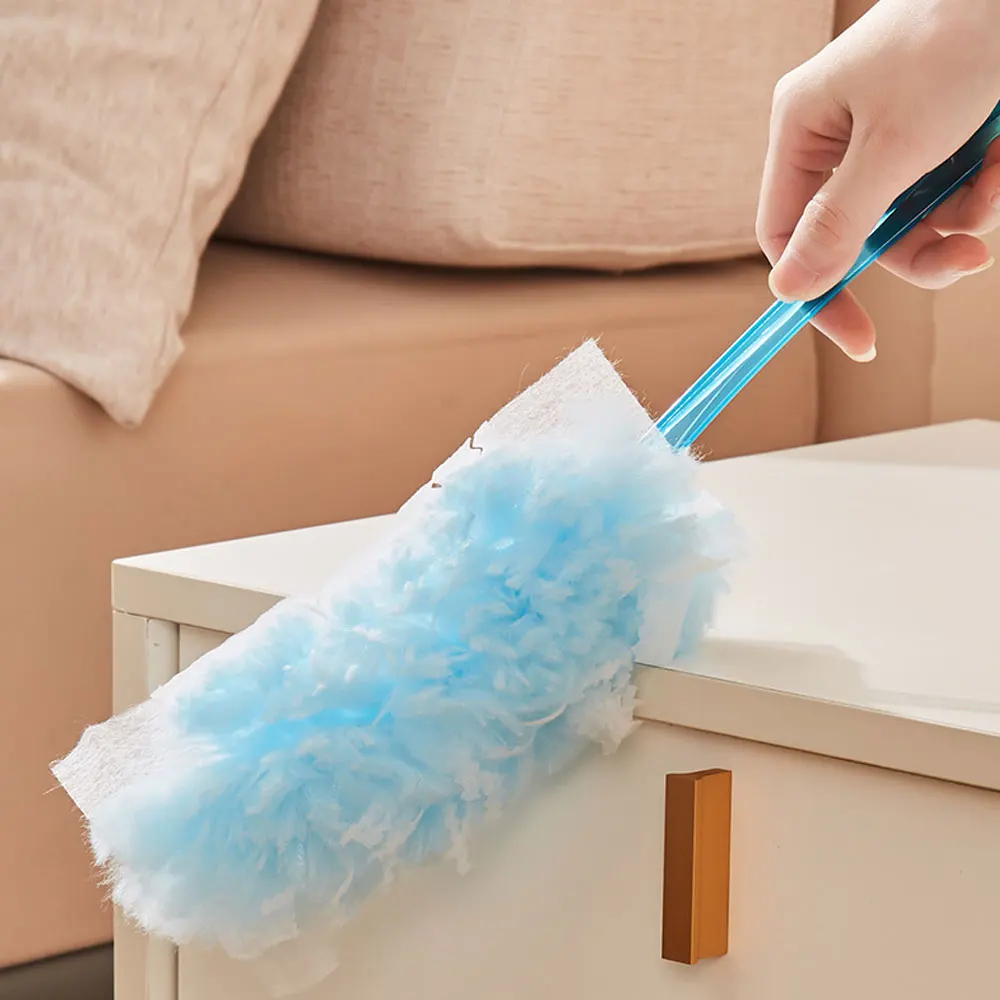 Flash Dust Magnet Fluffy Duster Kit 1 Handle & 3 Refills