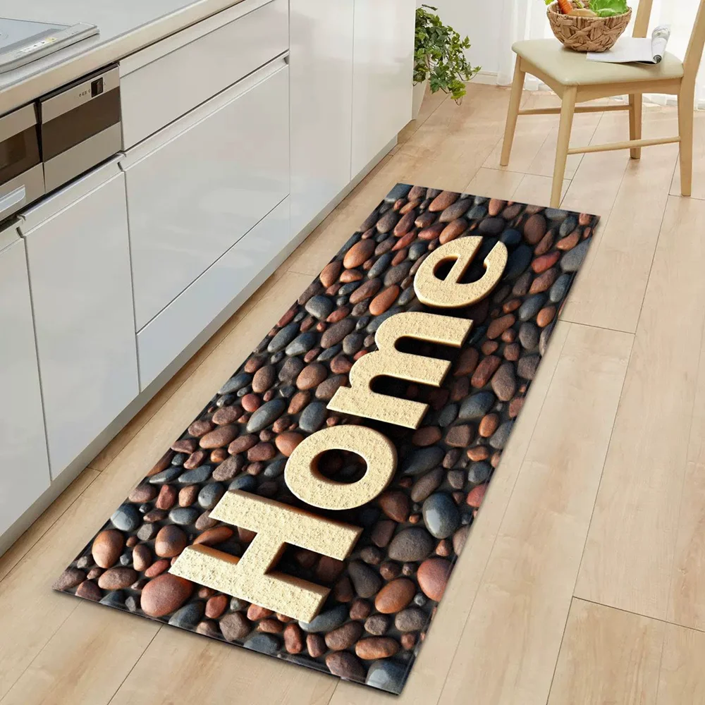 

VIKAMA Кухонный длинный ковер в стиле ретро, впитывающий воду и масло, противоскользящий, коридор и балкон, украшение для дома