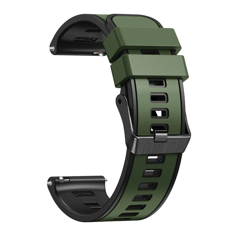 20mm Smart Watch Band For Garmin Vivoactive 3 Venu SQ 2 Venu2 Plus Forerunner 645 245 55 Silicone Strap Watchband Accessories