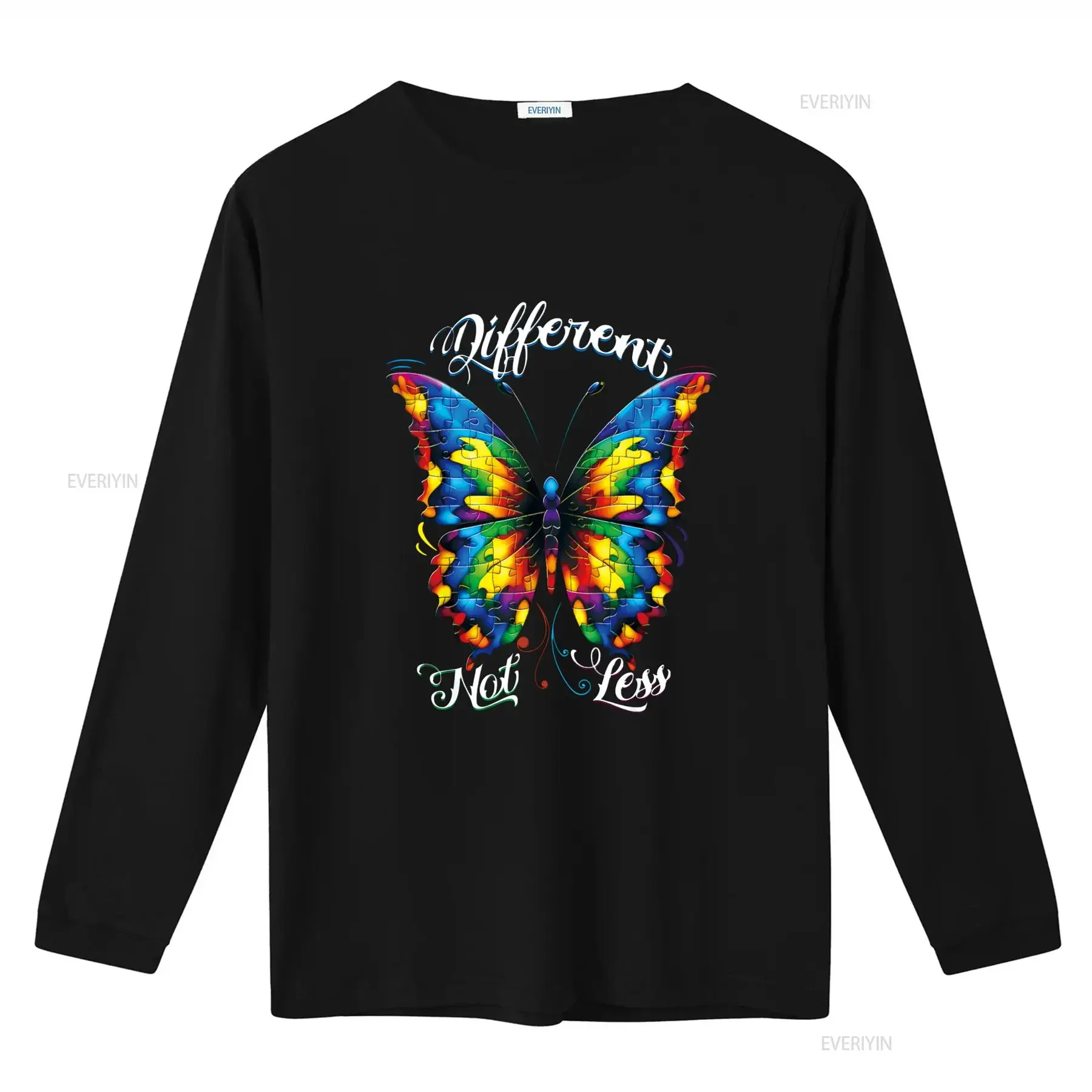 الوعي بالتوحد مختلف ليس أقل التنوع العصبي تي شيرت خمر غسلها للجنسين تنفس أوم امتدت قليلا