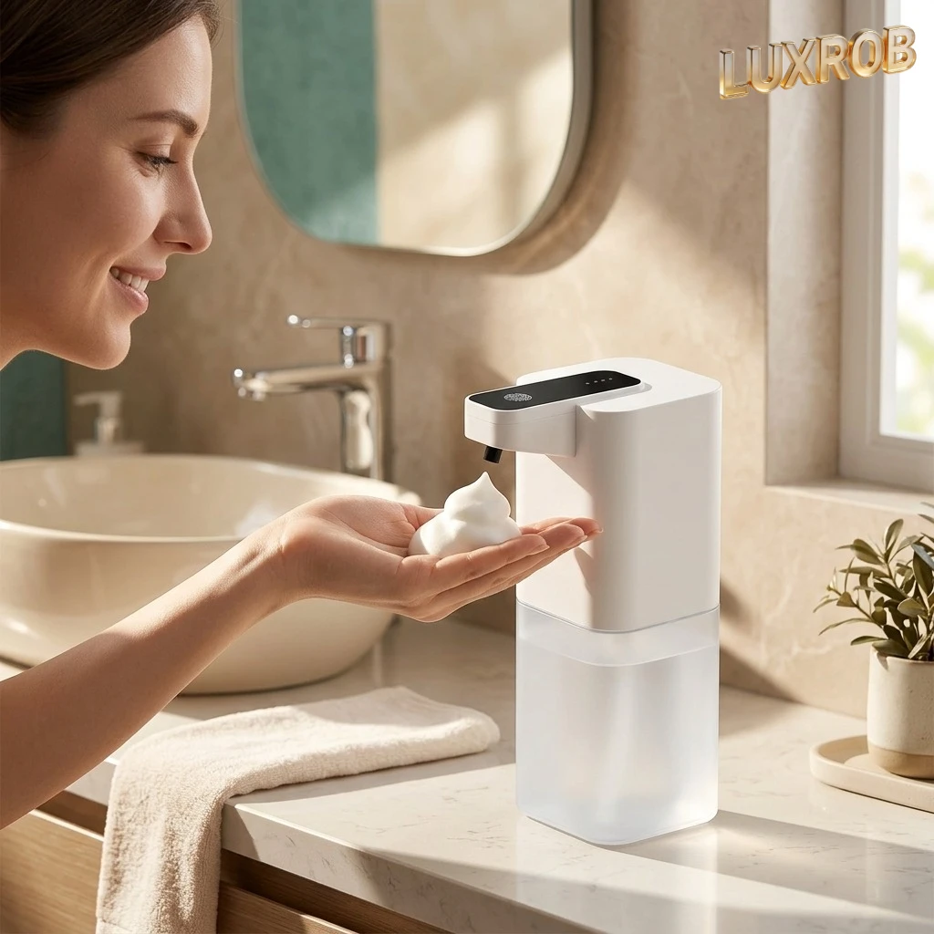 

Новый автоматический дозатор жидкого мыла 2026 года с бесконтактным инфракрасным датчиком, умная пенная машина для мытья рук без использования рук, зарядка через USB