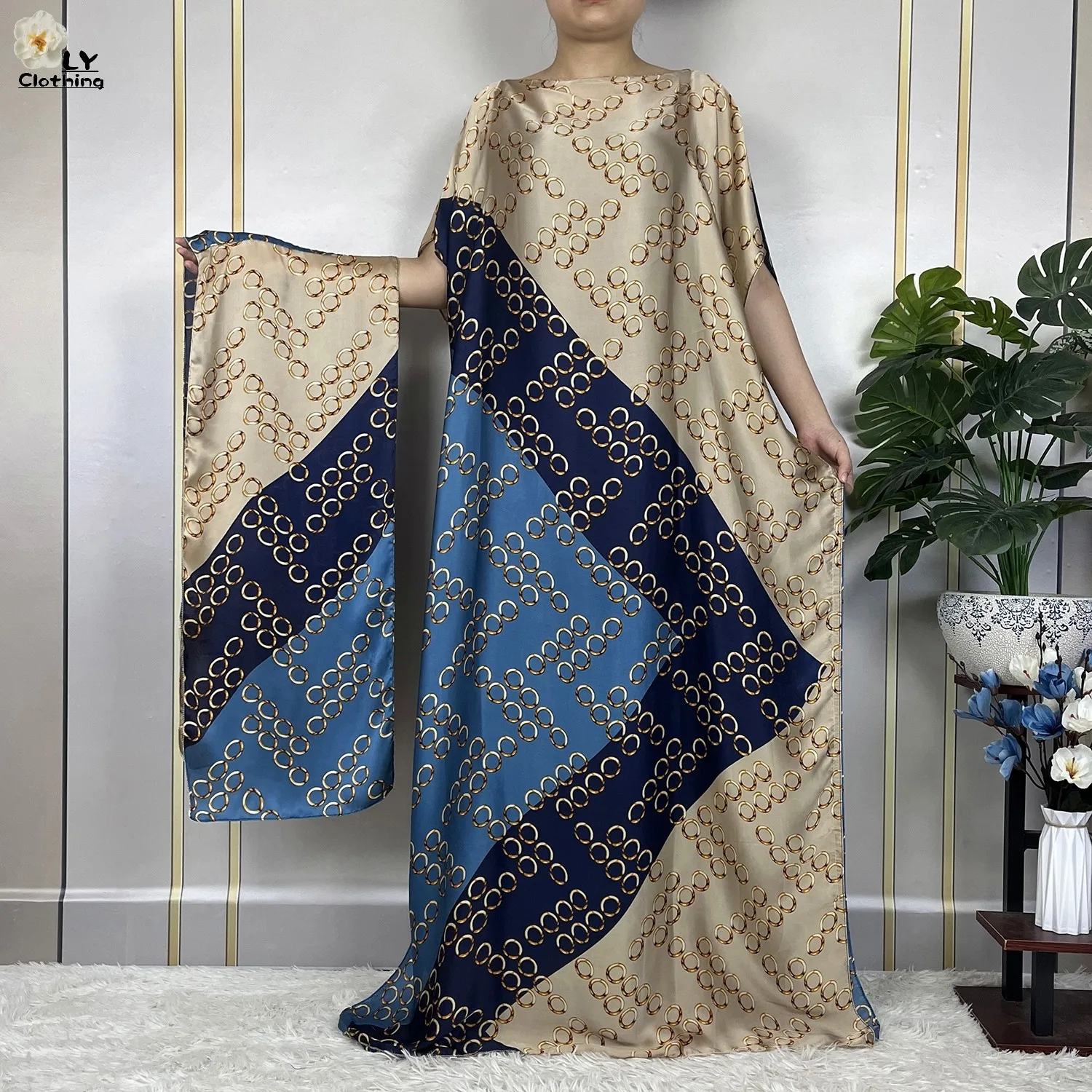 2023 New African Abaya Oversize Fashion Soft Women Clothing Dubai Dashiki Loose Casual Floral Dresses Muslim Loose Long Dress