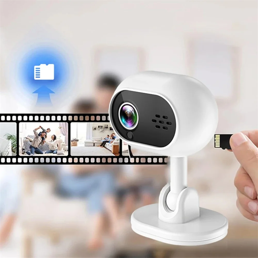 A4C واي فاي كاميرا صغيرة HD 1080P اللاسلكية المنزل اتجاهين كاميرا مراقبة الصوت للرؤية الليلية مسجل في الوقت الحقيقي إنذار مراقبة الطفل
