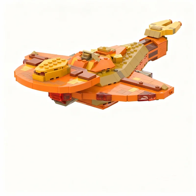 699pcs MOC Star Trek Cardassian Space Starship Model Building Blocks Living Room Decor Desktop Ornament Display Gift For Adults